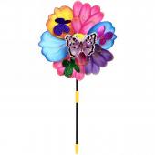 Ветрячок "Бабочки на цветке" 35см, микс 550-3967