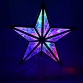 Фигура светодиодная Звезда "Серебряный кант" 10 ламп LED 15 см. 