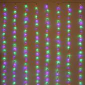Гирлянда эл. занавес 2х3 м, мультицвет, 624 LED "Водопад Созвездие"
