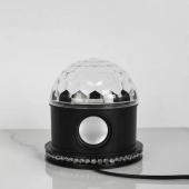 Диско-шар "Хрустальный шар" 1 динамик, Bluetooth, ЧЕРНЫЙ 4445773   