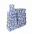 Коробка картон прямоугольная 10 20,5*14,5*8см Белые цветочки на синем