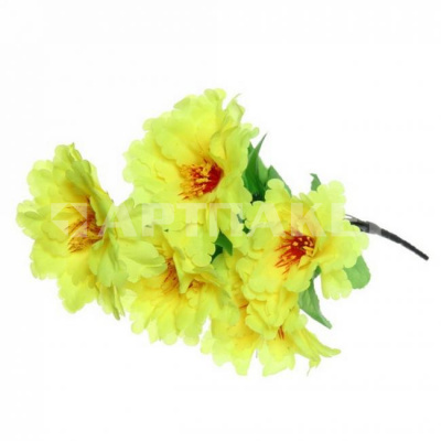 Цветок искусственный Гербера 36см желтая 993-850