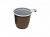 Чашка кофейная 200мл коричневая