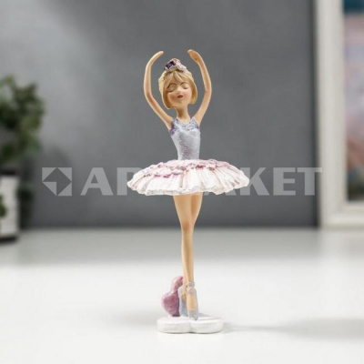 Сувенир "Балерина - розово-голубое платье" 5185283      