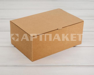 Коробка картон прямоугольник 10 24*17*10см Крафтовый