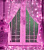 Гирлянда эл. занавес 1,4х1,9 м, розовый, 240 LED FBSLEDB240-8C