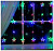 Гирлянда эл. бахрома 2,4 м (90), мультицвет, 186 LED "Звездочки"
