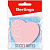 Самоклеящийся блок Berlingo фигурный  "Сердце", 70*70мм, 50л, малиновый неон, европодвес LSz_76033