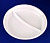 Тарелка D-220мм пластик/белая 2-секционная