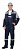 Костюм "ЛЕГИОНЕР" куртка, полукомбинезон синий с серым и СОП 50мм р. 96-100/182-188