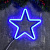 Фигура светодиодная "Звезда синяя" 28х28х2 см СИНИЙ 5060084      