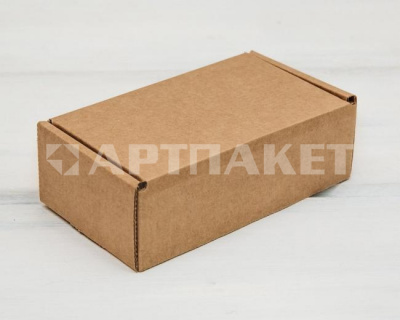 Коробка картон прямоугольник 10 12,5*7*4см Крафтовый