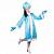 Карнавальный костюм "Снегурочка"  голубая с искрами р. 52 2803856