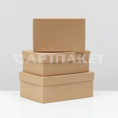 Коробка картон прямоугольная12 28*18,5*11,5см Крафт